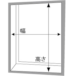 腰窓の場合